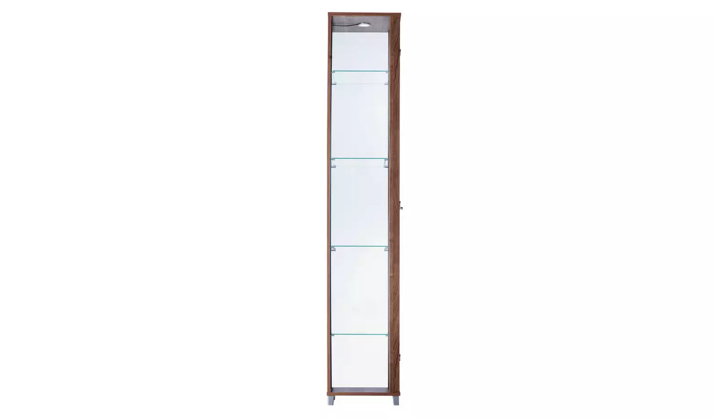 1 Glass Door Display Cabinet - Light Oak